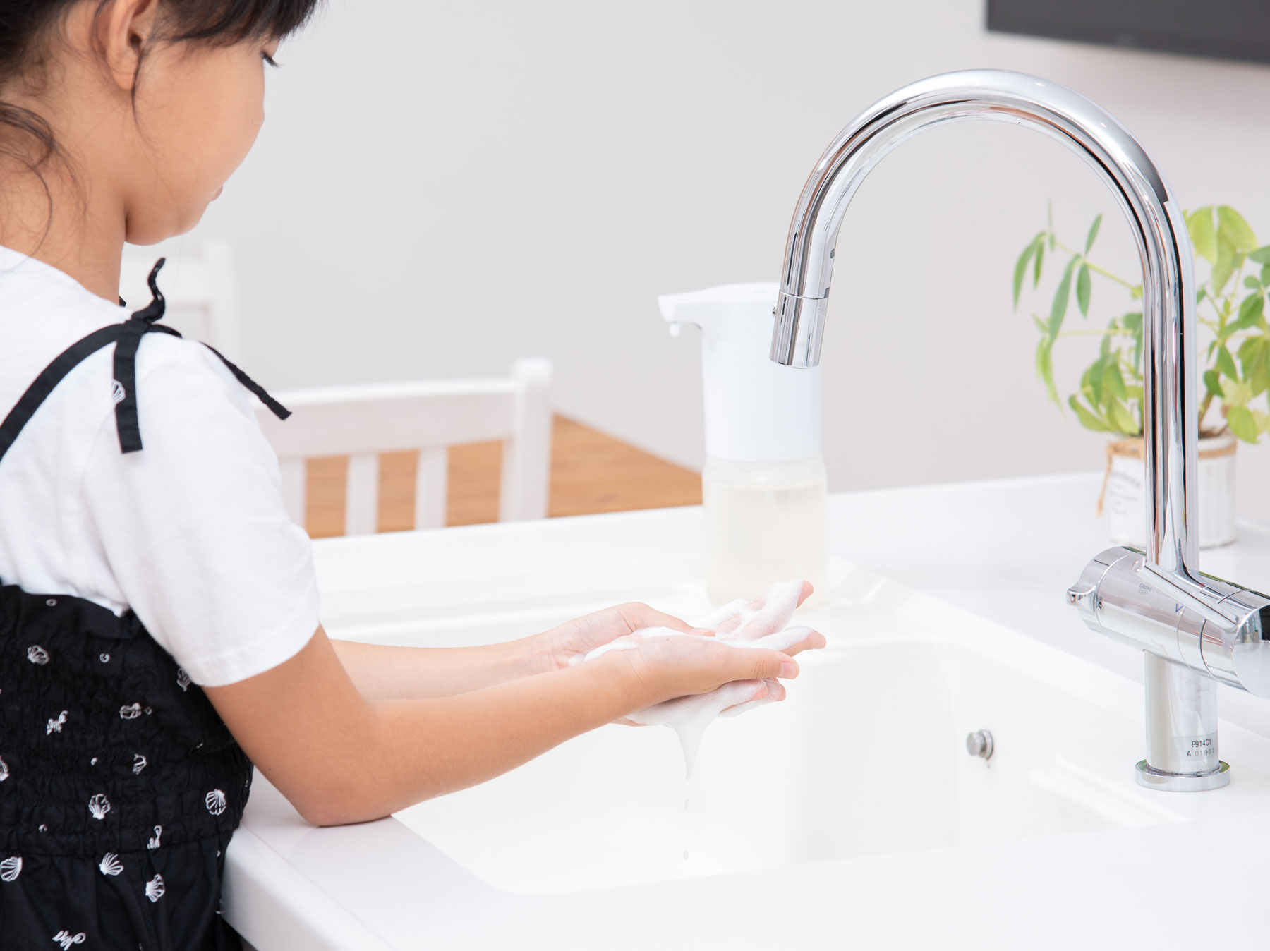 Child Washing Hands